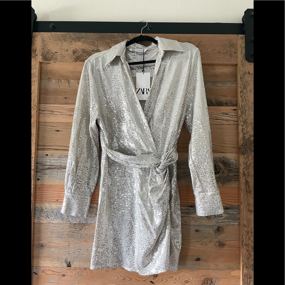 Zara Silver Dress